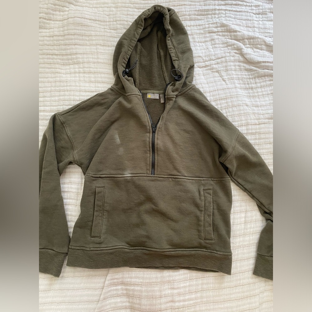 Zella hoodie half zip sweater Size S